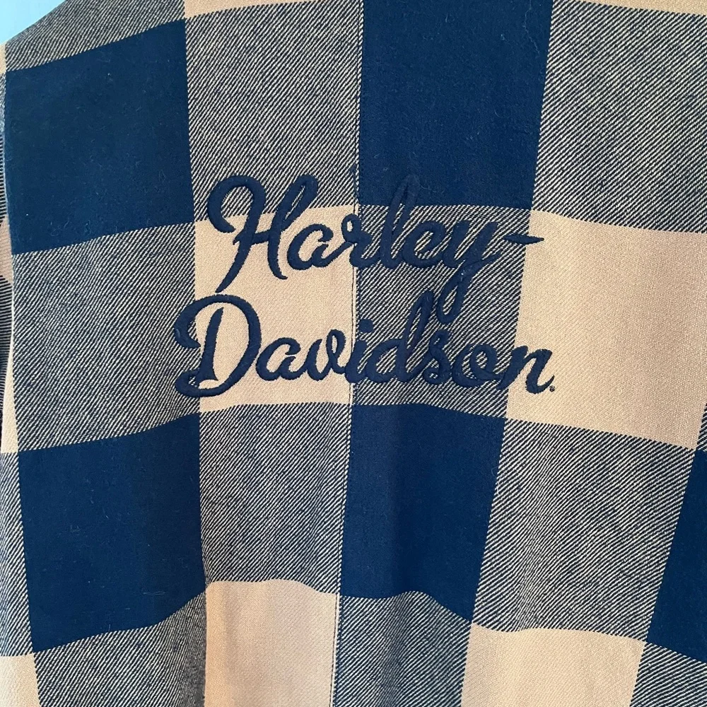 Genuine Harley Davidson women’s mechanic twill hoodie - Picture 3 of 4